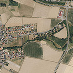 Die Lage von Steinaer Mühle im Orthofoto