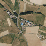 Die Lage von Bahnhof Zella im Orthofoto