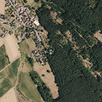 Die Lage von Ebersberg im Orthofoto
