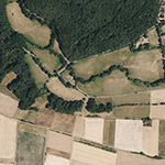 Die Lage von Welzbach im Orthofoto