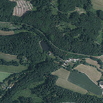 Die Lage von Blaue Mühle im Orthofoto