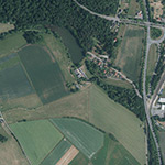 Die Lage von Luisenthal im Orthofoto
