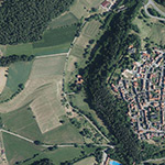 Die Lage von Mittelmühle im Orthofoto