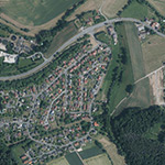 Die Lage von Frankenfurt im Orthofoto