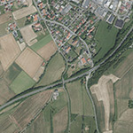 Die Lage von Luisenhof im Orthofoto