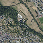 Die Lage von Mühle unter dem Rain im Orthofoto
