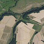 Die Lage von Dunzelshausen im Orthofoto