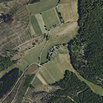 Die Lage von Karlsburg im Orthofoto