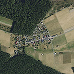 Die Lage von Neuludwigsdorf im Orthofoto