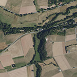 Die Lage von Dudenbach im Orthofoto