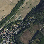 Die Lage von Gerlachsmühle im Orthofoto
