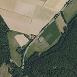 Die Lage von Althaus im Orthofoto