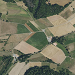 Die Lage von Wilhelmsfeld im Orthofoto
