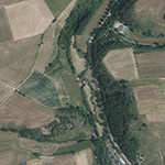 Die Lage von Kleine Mühle im Orthofoto