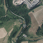 Die Lage von Vornsbergerhütte im Orthofoto