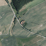 Die Lage von Erleheim im Orthofoto