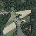 Die Lage von Dommelhof im Orthofoto