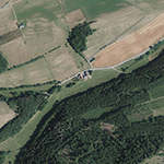 Die Lage von Theiske im Orthofoto
