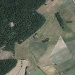 Die Lage von Dombeck im Orthofoto