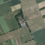 Die Lage von Hermannshof im Orthofoto