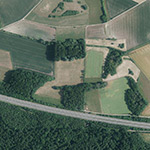 Die Lage von Reckene im Orthofoto