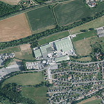 Die Lage von Papiermühle im Orthofoto