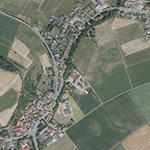 Die Lage von Untermühle im Orthofoto