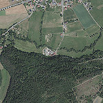 Die Lage von Wiesenmühle im Orthofoto