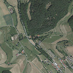 Die Lage von Gossirshausen im Orthofoto
