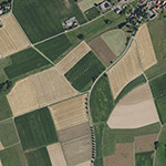 Die Lage von Bonland im Orthofoto
