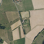 Die Lage von Biermannshof im Orthofoto