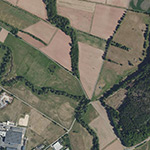 Die Lage von Niederschreufa im Orthofoto