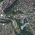 Die Lage von Untere Teichmühle im Orthofoto