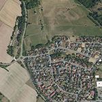 Die Lage von Wermbrachtsdorf im Orthofoto