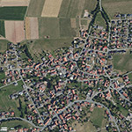 Die Lage von Niederndorf im Orthofoto