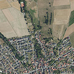 Die Lage von Teichmühle im Orthofoto