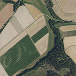 Die Lage von Warmshausen im Orthofoto