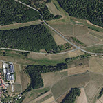 Die Lage von Forsthaus Wangershausen im Orthofoto