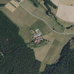 Die Lage von Holzbach im Orthofoto