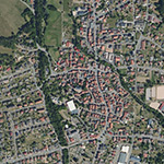 Die Lage von Gemünden, Gutsbezirk im Orthofoto