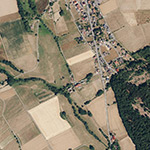 Die Lage von Obermühle im Orthofoto
