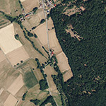 Die Lage von Untermühle im Orthofoto