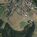 Die Lage von Hommershain im Orthofoto