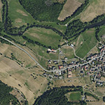 Die Lage von Obermühle im Orthofoto