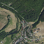 Die Lage von Untermühle im Orthofoto