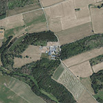 Die Lage von Tannenhof im Orthofoto