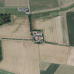 Die Lage von Redhof im Orthofoto