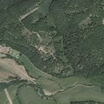 Die Lage von Waldhaus im Orthofoto