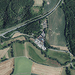 Die Lage von Berggrund im Orthofoto
