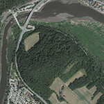 Die Lage von Ossenbühl im Orthofoto
